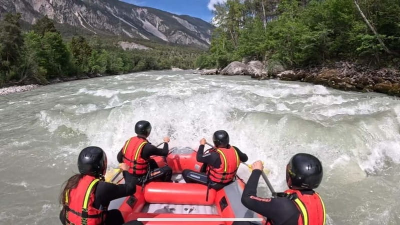 Ötztal: Whitewater Rafting Ötztal - The 14 km Rafting Run: From Calm to Wild Waves