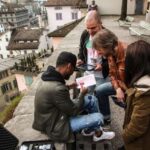 Outdoor Escape Game with Augmented Reality trough Zurich - Starting Point at Predigerplatz: The Heart of Zurich’s Old Town