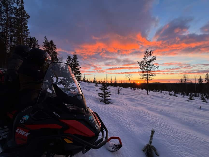 Överkalix - Lapland : Snowmobile Tour with Fika Break - The Comfort and Safety of Fully Equipped Snowmobiles