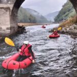Packrafting in Lucca - Details of the Serchio River Stretch with Rapids and Nature