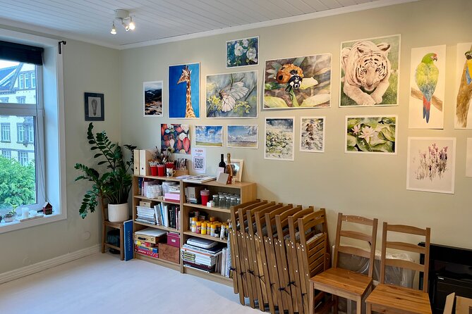 Paint Norwegian landscape with watercolor in Bergen - Creating a Norwegian Landscape Painting