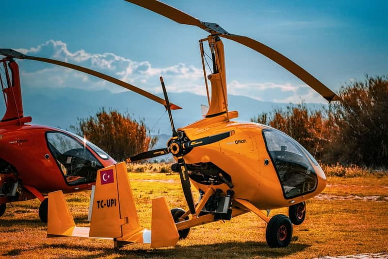 Pamukkale: Gyrocopter Flight Over the Travertines - How the Gyrocopter Takes Off From Pam Air Airstrip