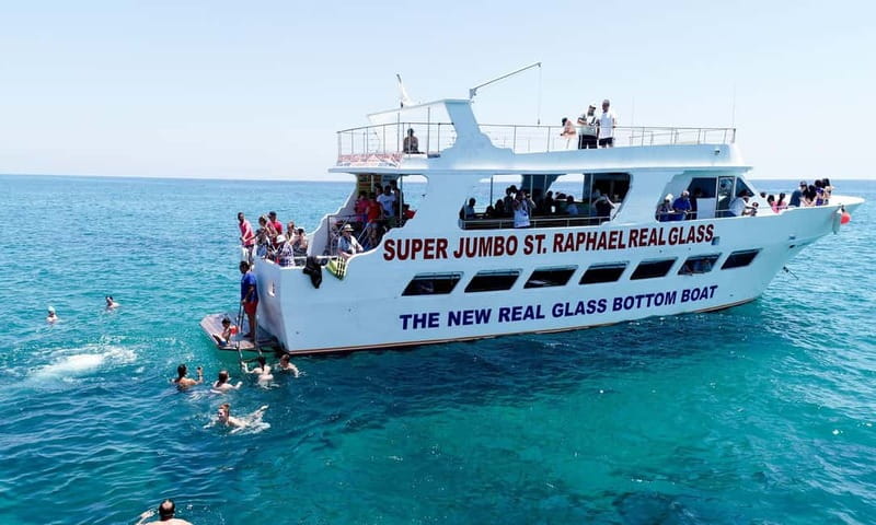 Paphos: Glass Bottom Boat Trip with Swimming or Snorkeling - The Glass Bottom Boat: Seeing the Underwater World with Clarity