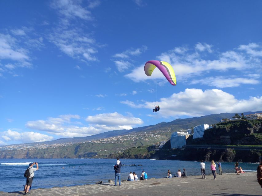 Paragliding from Puerto de la Cruz or Teide National park - Cliff Launch Paragliding Over Martianez Beach