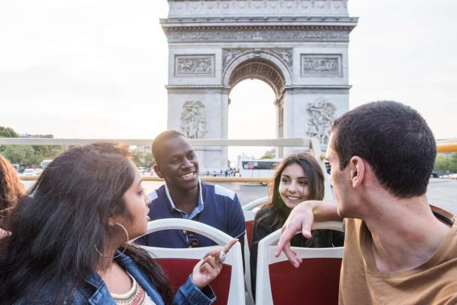 Paris: Arc de Triomphe Ticket & Big Bus Hop-on Hop-off Tour - Hop-on, Hop-off Bus Routes Cover Major Paris Landmarks