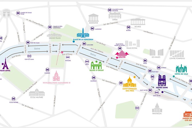 Paris: Batobus Hop-On Hop-Off Cruise & Landmarks Audio Tour - Navigating Paris’ Iconic Landmarks from the Water