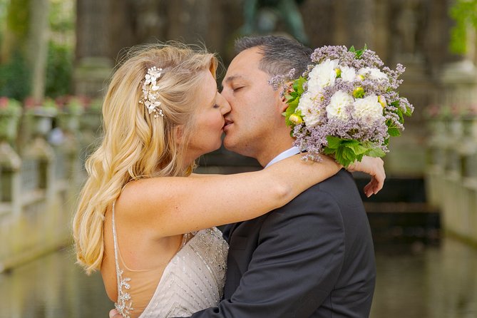 Paris Luxembourg Garden Wedding Vows Renewal Ceremony with Photo Shoot - Professional Photographer and Photoshoot Details
