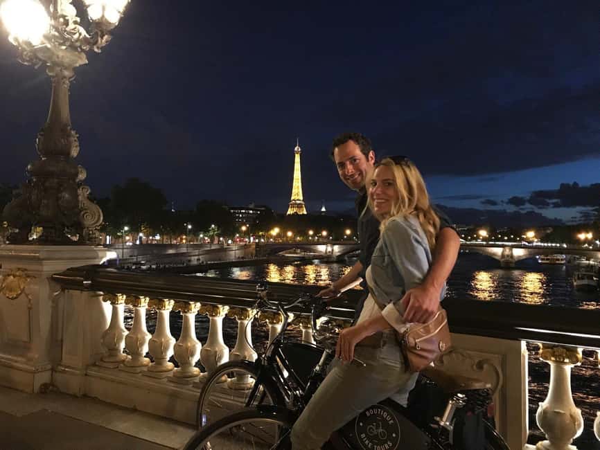Paris: Night Small-Group Bike Tour & Boat Cruise - Starting Point and Logistics