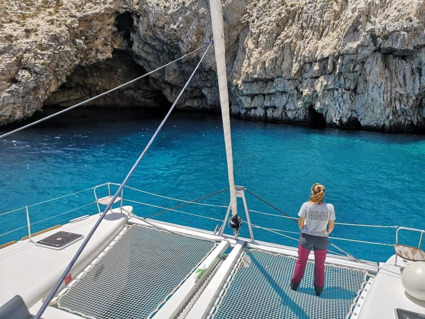 Paros: Catamaran Cruise with Swimming, Meal and Drinks - Hidden Coves and Sea Caves of Antiparos