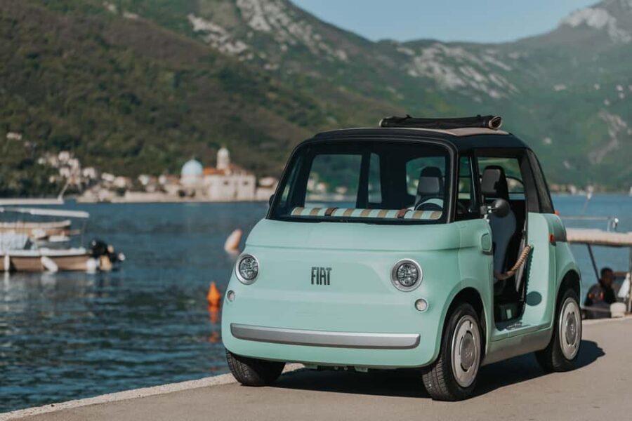 Perast: Guided Tour in a Fiat Topolino E-Car - Starting Point at Topolino Montenegro Tours in Kotor