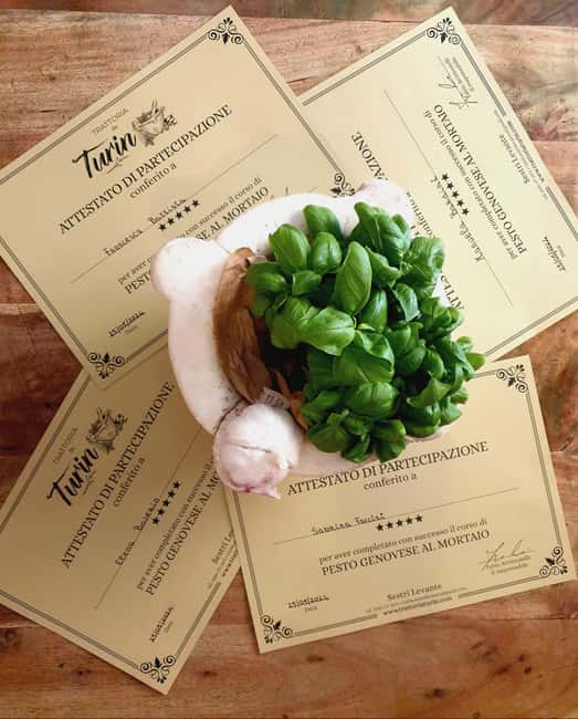 Pesto and Pasta cooking classes - Trattoria Turin Sestri Levante - Experiences - Starting Point at the Historic Trattoria in Sestri Levante