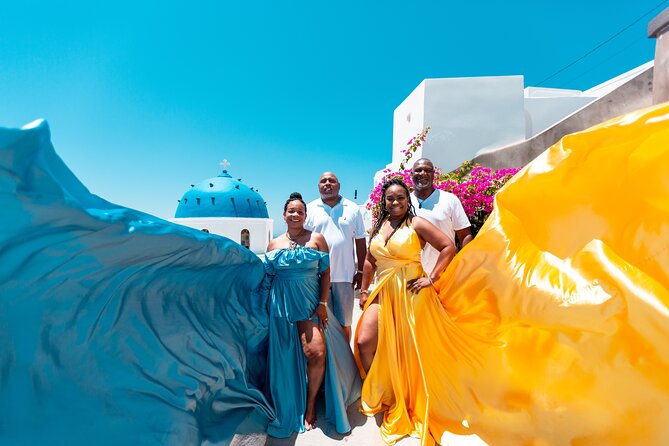 Photoshoot in Flying Dresses in Santorini - Starting Point and Meeting Arrangements in Imerovigli
