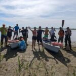 Po Delta: Guided canoe tour through natural oases - Reaching the Desolate Island with Pristine Beaches
