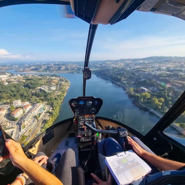 Porto: Panoramic helicopter flight + Douro River cruise - The Thrill of the Scenic Helicopter Flight over Porto