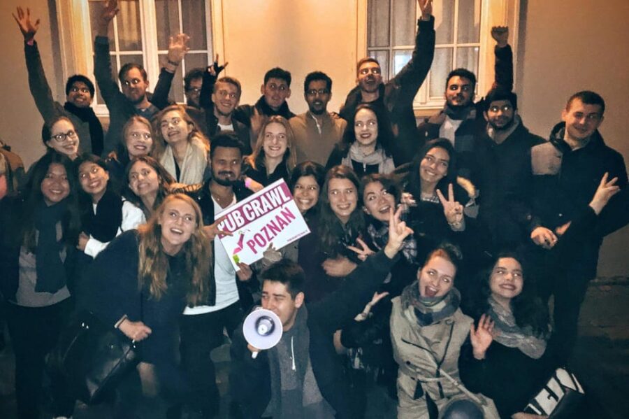 Poznan: Pub Crawl with Free Club Entry - Starting Point Next to Poznan’s Iconic City Hall