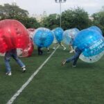 Prague: Bubbles football - Zorb Football in centrum - The Exact Location of the Bubble Football Field in Prague