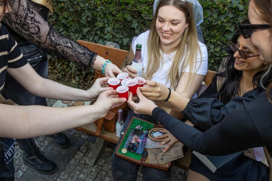 Prague: Stag and Hen Do Escape Game - Starting Point at the Statue of Charles IV in Old Town Prague