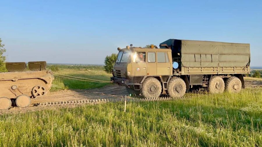 Prague: Tatra T-815 military vehicle ride - Refreshments and Social Time with Beer or Soft Drinks