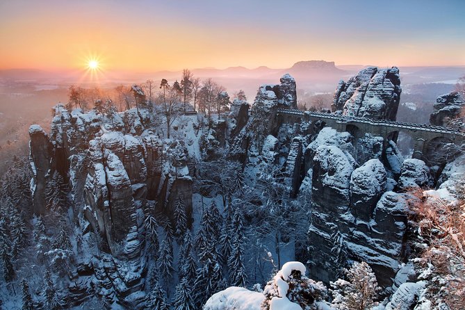 Pravcicka Gate & Bastei Bridge Winter National Park Tour from Prague - Exploring Czech Switzerland National Park