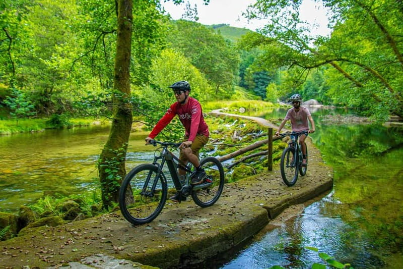 Premium e-MTB Tour in Geres with typical lunch - From Mountain Trails to Wild Horses in Lush Valleys
