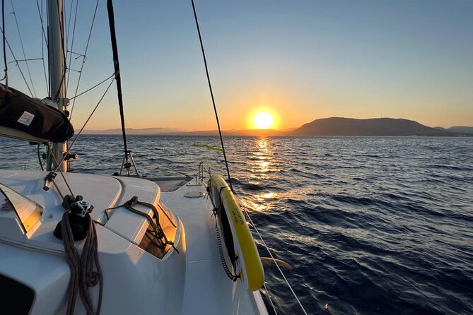 Private CATAMARAN daytrip - Lindos/ Rhodos with Lunch and drinks - Scenic Route Along Rhodes’ Southeast Coast