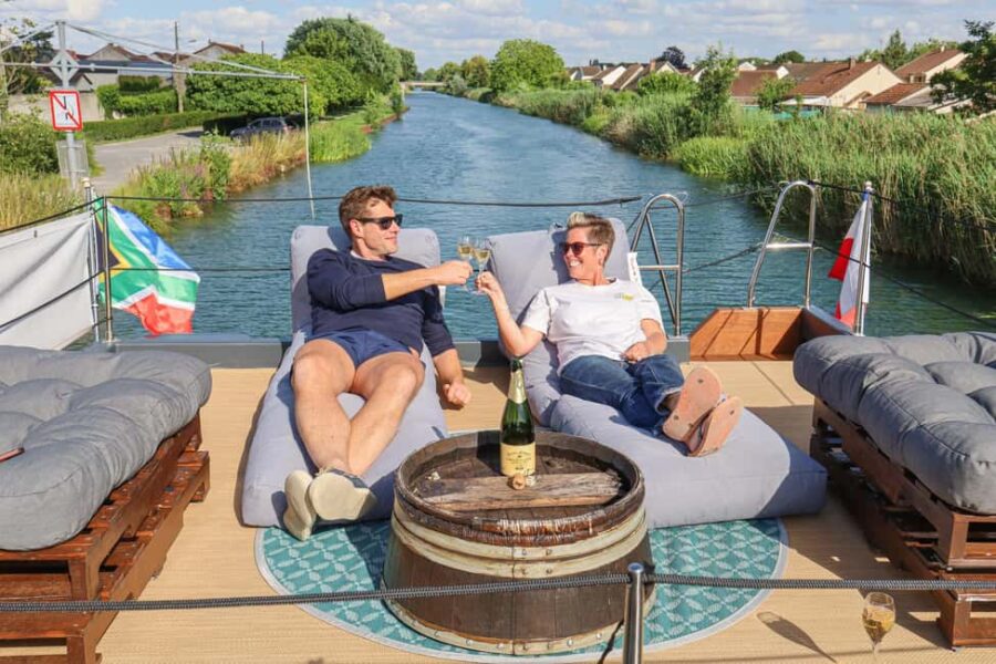 Private day - Cruise through the Champagne vineyards - The Solar-Powered House Boat: Ay-Champagne