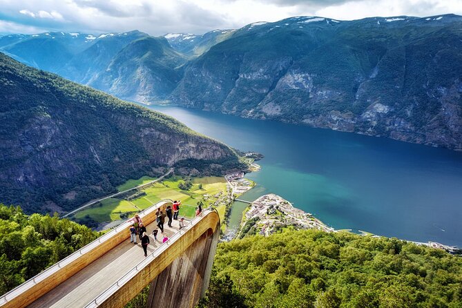 Private Day Tour Nærøyfjord Cruise, Viking Village, Flåm Railway - The Majestic Tvindefossen Waterfall