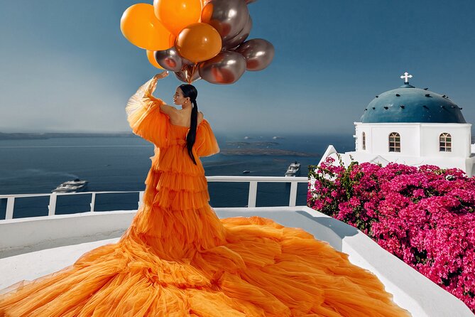 Private Flying Dress Photoshoot in Santorini - The Flying Dress Experience: Over 70 Styles to Choose From