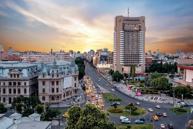 Private Guided Panoramic Tour in Bucharest by Car - Piata Unirii and Water Music at the City Center
