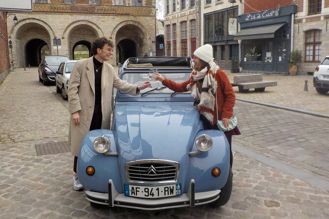 Private Lille Tour by Classic Convertible 2CV with Champagne - Exploring Vieux-Lille in a Vintage 2CV