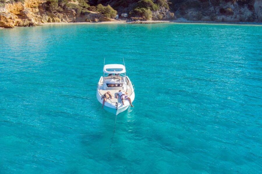 Private Motor Boat Cruise, Snorkelling,Swimming,Fishing - Starting from Agios Nikolaos Marina in Crete