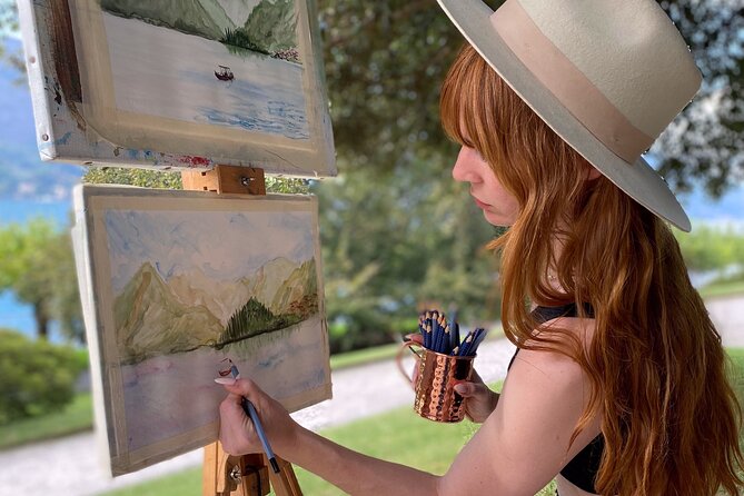 Private painting class + Villa Melzi Gardens on Lake Como - Expert Guidance with Abele Vadacca