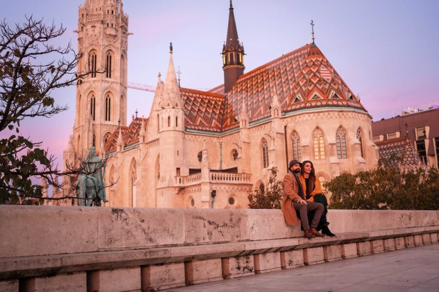 Private photography photo session at Fisherman Bastion - Starting at Fisherman’s Bastion for an Early Morning Photoshoot