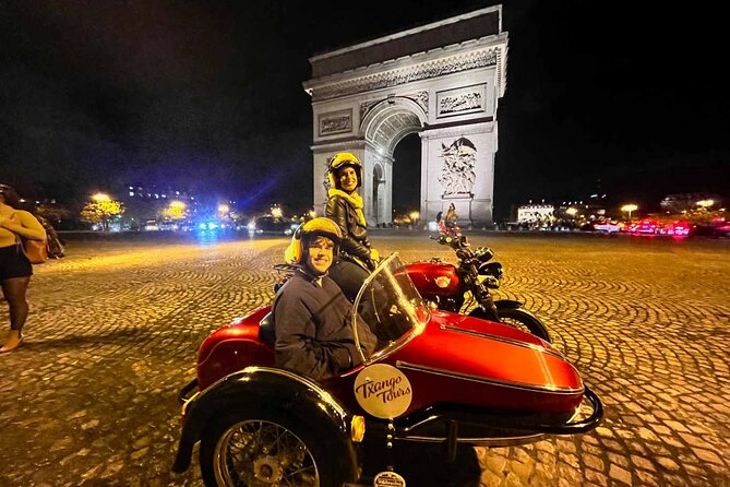 Private Sidecar Tour of Paris at Night with drinks - Stops and Landmarks: From Place de la Concorde to the Eiffel Tower