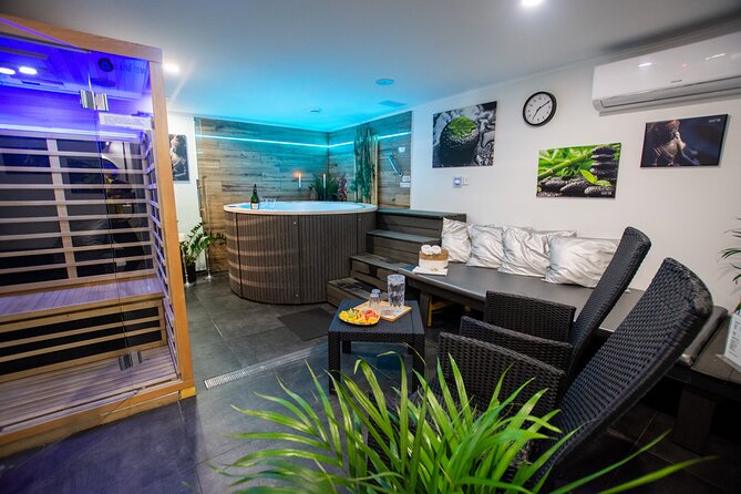Private Spa with Jacuzzi and Sauna - Inside the Modern and Clean Spa Setting