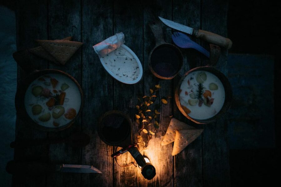 Private Traditional Sauna, Ice Dip and Dinner in the Wild - The Set-up: Lakeside Sauna in the Lapland Wilderness