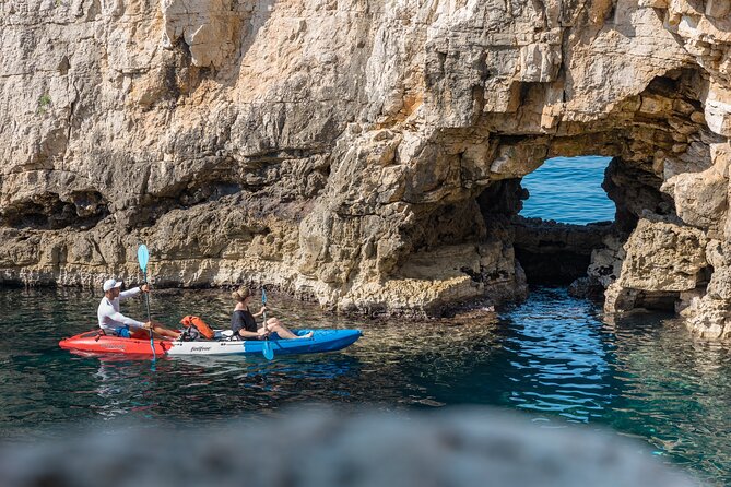 Pula Kayaking Cave, Islands and Cliffs Tour with drinks - The Guided Paddling Experience and Safety Instructions