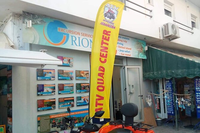 QUAD ATV Adventure découvrez les panoramas du Sud est de la Crete - Crossing a Mountain Village and Entering a Forest