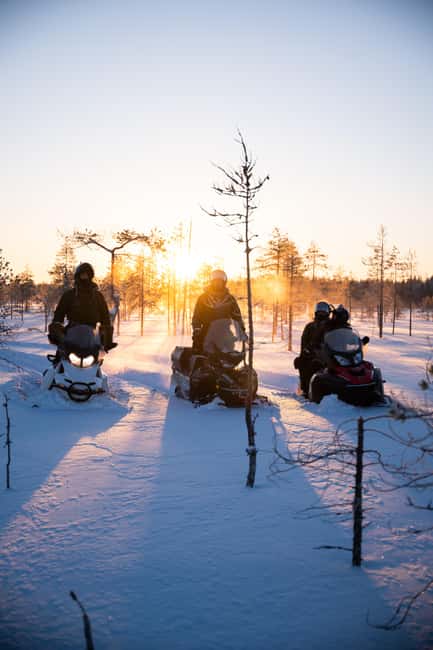 Ranua: Snowmobile Safari with Hot Drink - Starting Point at Ranua: Convenient Pickup from Key Locations