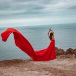 Red Flying Dress Photoshoot & Drone Video in Madeira - The Drone Video and Aerial Perspective