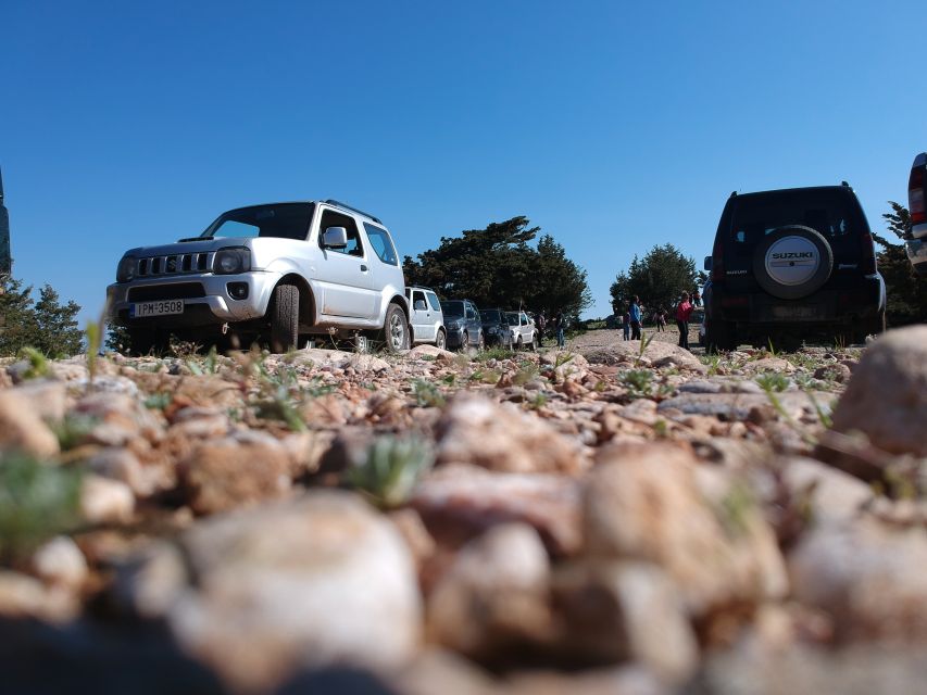 Rhodes: 4x4 Self-Drive Jeep Tour with Pickup in the North - Driving a 4x4 Suzuki Jimny on Rhodes’ Rugged Terrain