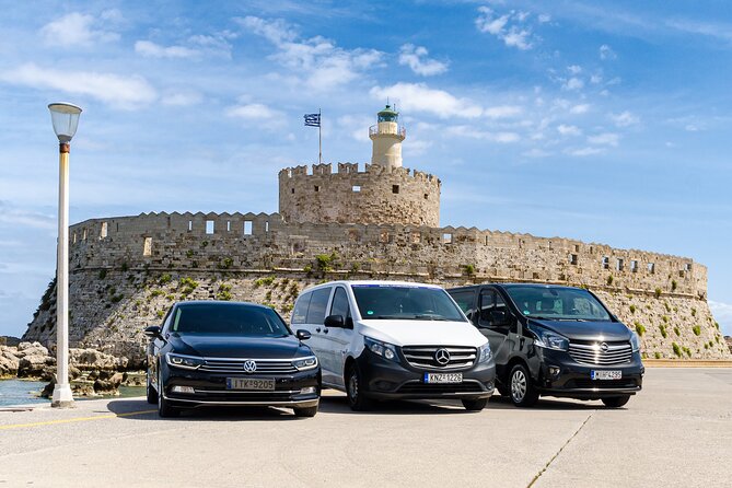 Rhodes Airport Transfer to Rhodes Town city or Faliraki (ONE WAY - Efficient and Reliable Private Airport Transfer from Rhodes Airport