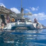 Rhodes: Half Day Sailing Catamaran Cruise with drinks - Scenic Stops at Anthony Quinn Bay and Kallithea Springs