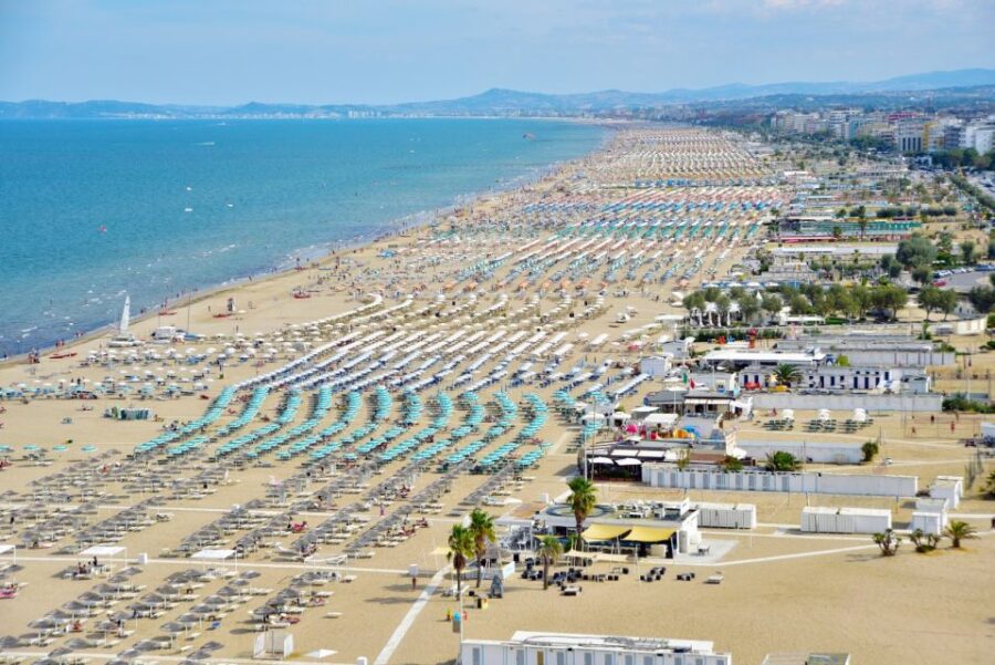 Riccione: Beach Umbrella and Lounge Chairs at Beach 209 - What’s Included in the Beach Package