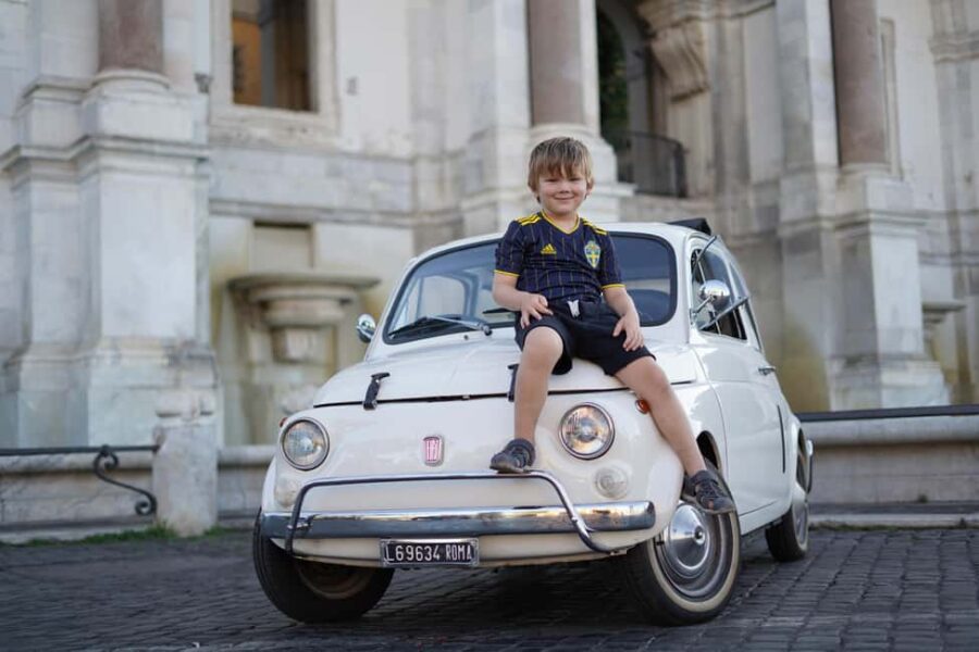 Roma: Photography service and Fiat500 & Aperol Spritz - Exploring Romes Ancient Landmarks in a Fiat 500