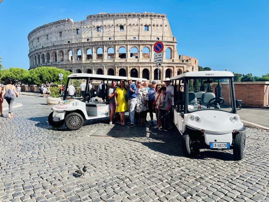 Rome: 4 hours Deluxe Golf cart Personalised Sightseeing tour - Discover Rome’s Historic Squares and Iconic Fountains