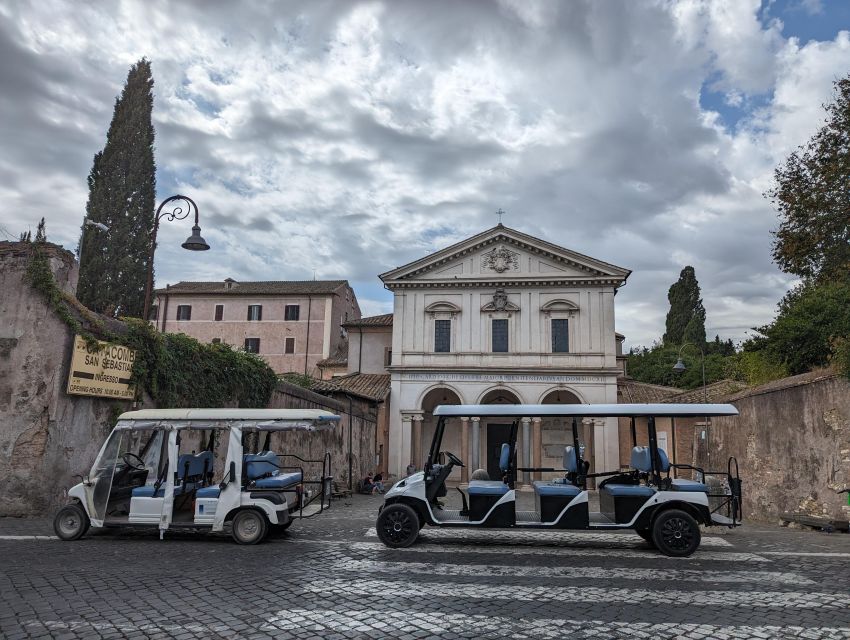 Rome: Appian Way & Catacombs Golf Cart Shared Tour - The Tours Starting Point and Practical Details