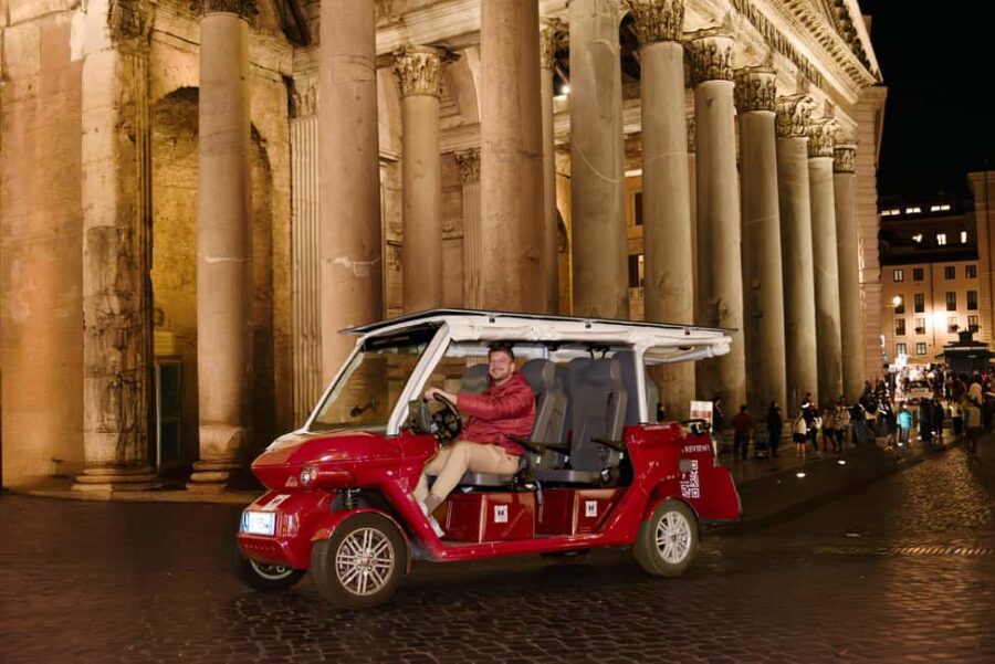 Rome: City Golf Cart at Night Tour - The Stops: From the Spanish Steps to the Colosseum