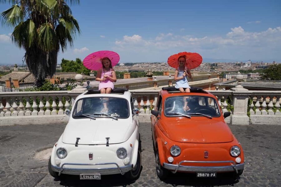 Rome: City Tour in a Retro Fiat 500 with Photo Stops - Scenic Stops at Romes Most Photogenic Locations