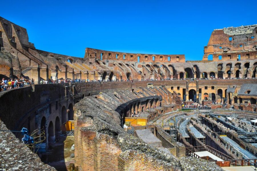 Rome: Colosseum, Roman Forum, and Palatine Hill Ancient Tour - Inside the Colosseum: Architectural Marvels and Gladiator Tales